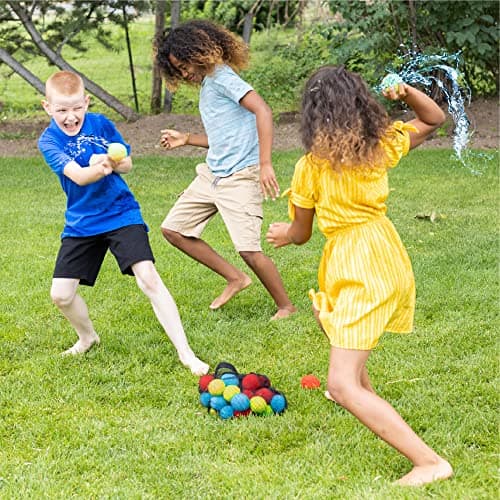 Hapinest Reusable Water Soaker Balls Outdoor Toys and Games for Kids and Teens Boys and Girls - Summer Activities for Pool and Backyard Fun - Image 5