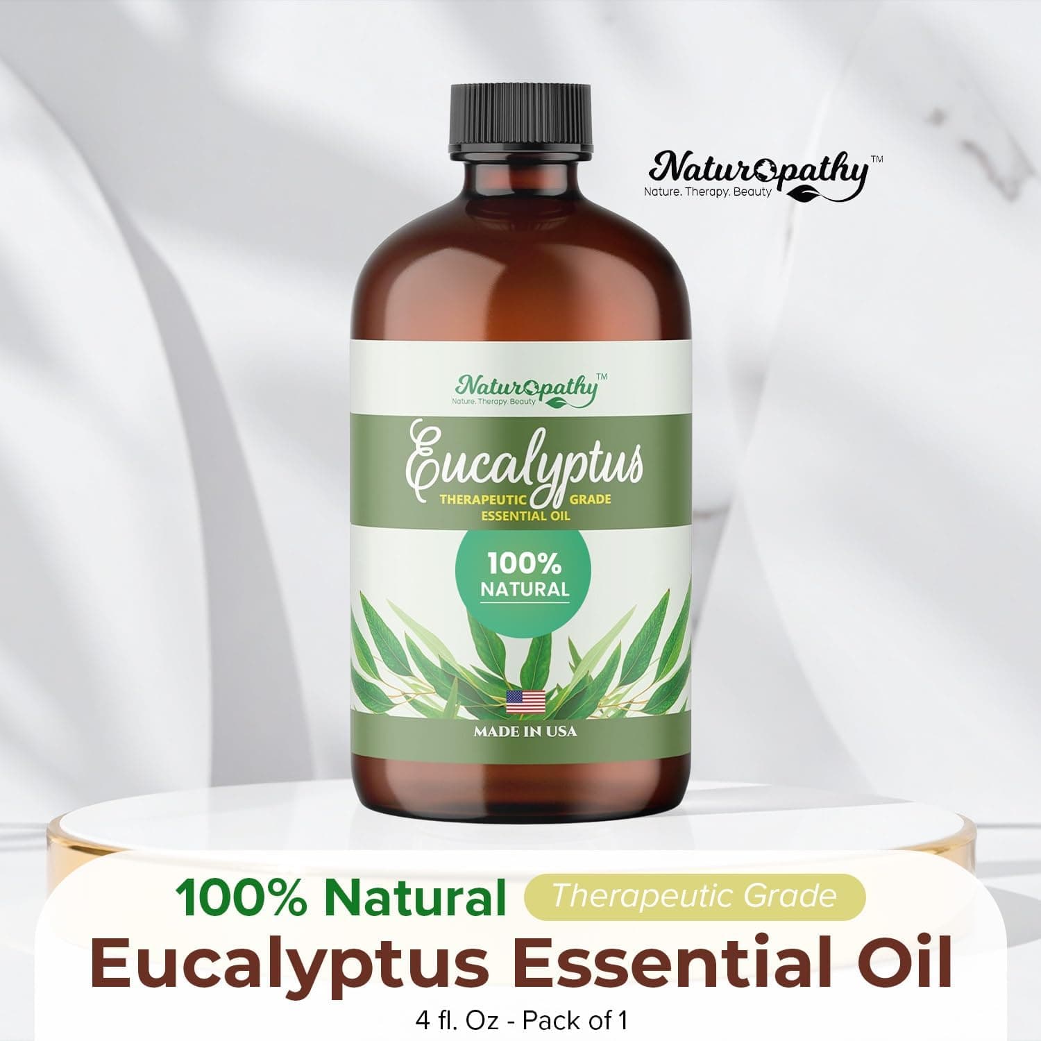 Aceite Esencial de Eucalipto, Grado Terapéutico, Calidad Premium Perfecto para Aromaterapia (4 fl oz) Eucalipto 4 Fl Oz (Paquete de 1) - Image 3