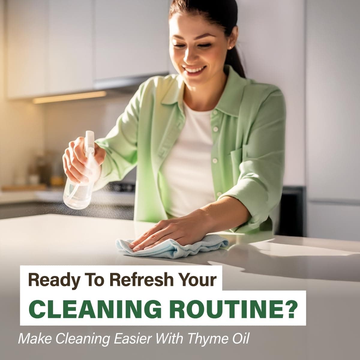 KUKKA Thyme Essential Oils - 4 Fl Oz - para sa Buhok, Balat, Diffuser, Aromatherapy & DIY Soap Making Scent Thyme 4.00 Fl Oz (Pack of 1) - Image 3