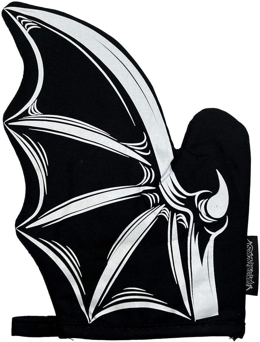 Amazon.com: VampireFreaks Gothic Oven Mitts Set (Bat): Home & Kitchen