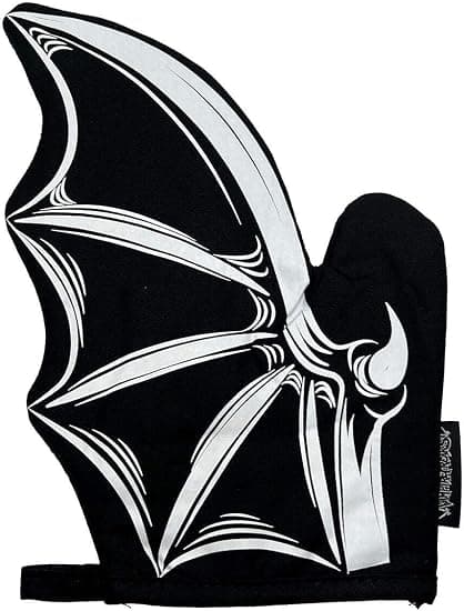 Amazon.com: VampireFreaks Gothic Oven Mitts Set (Bat): Home & Kitchen - Image 4