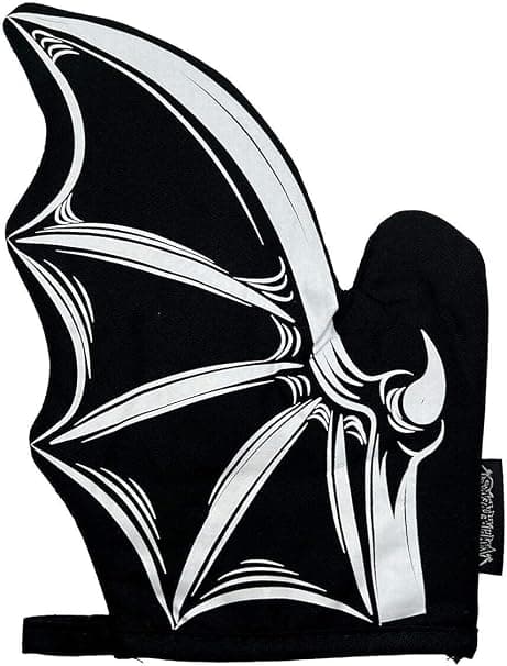 Amazon.com: VampireFreaks Gothic Oven Mitts Set (Bat): Home & Kitchen - Image 5
