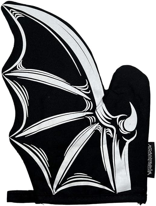 Amazon.com: VampireFreaks Gothic Oven Mitts Set (Bat): Home & Kitchen - Image 6