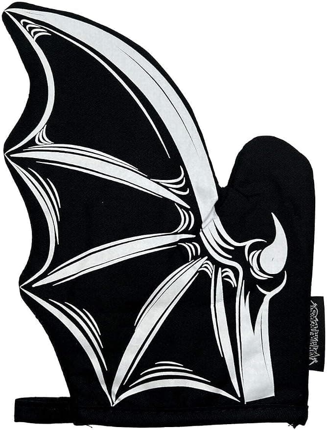 Amazon.com: VampireFreaks Gothic Oven Mitts Set (Bat): Home & Kitchen - Image 8