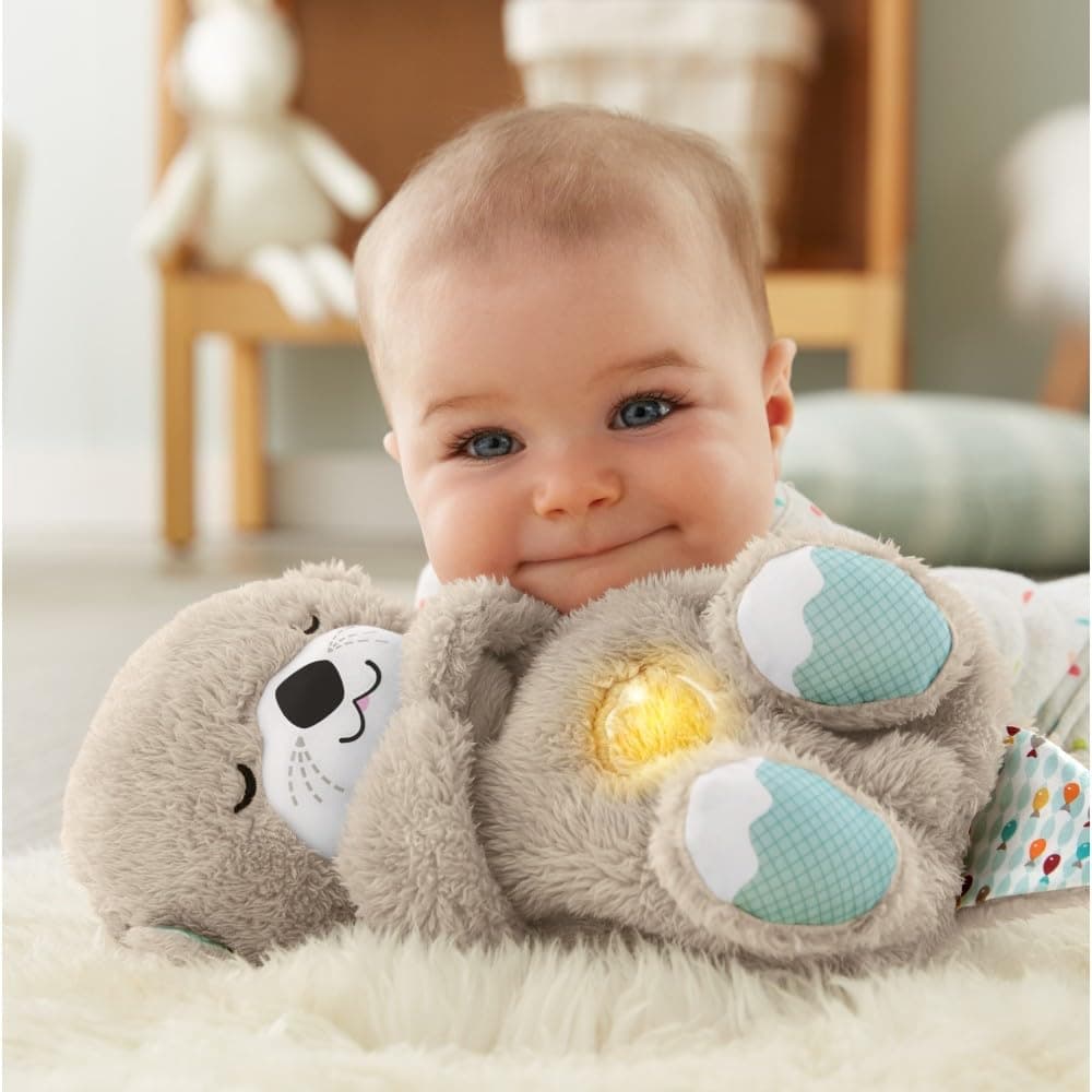 Fisher-Price Baby Toy Soothe 'n Snuggle Otter Portable Plush Sound Machine with Music Lights & Breathing Motion for Newborns 0+ Months 1 Count (Pack of 1) - Image 5