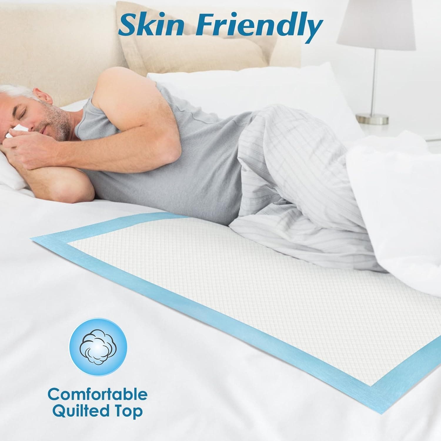 Super Absorbency Disposable Leakproof Underpads with Quick Drying for Baby, Adults, Puppy, Dog Bed Pee Pads, Extra Large, XXL Incontinence Pads, 30” x 36”, 50 Count 50 Count 30" x 36" - Image 5