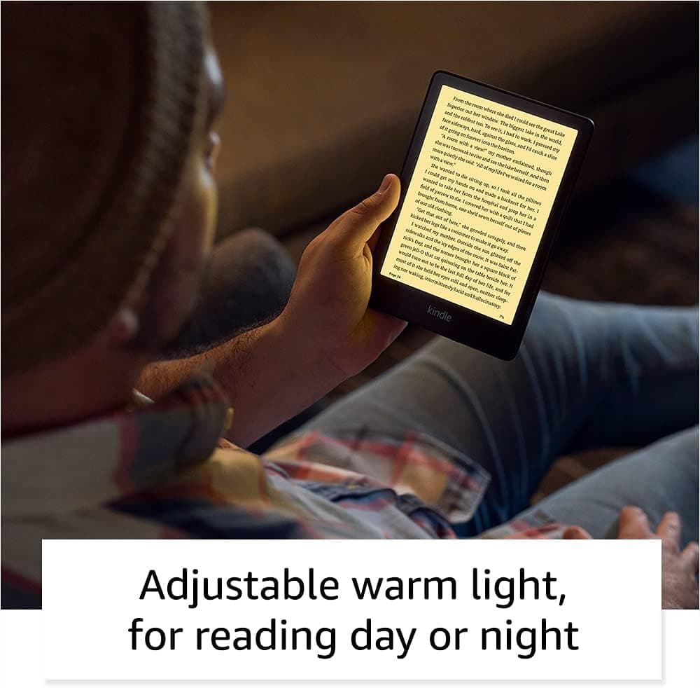 Amazon Kindle Paperwhite (16 GB) – Now with a larger display, adjustable warm light, increased battery life, and faster page turns – Black Without Kindle Unlimited 16 GB Lockscreen Ad-Supported Black - Image 4