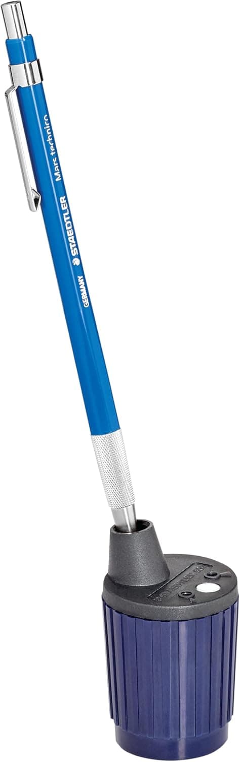 STAEDTLER Mars Lead Pointer - Precision Mechanical Pencil Sharpener with Auto-Stop for 2mm Pencils - Rotary Action with Dust Wiper & Adjustable Cone 1 Pack - Image 9