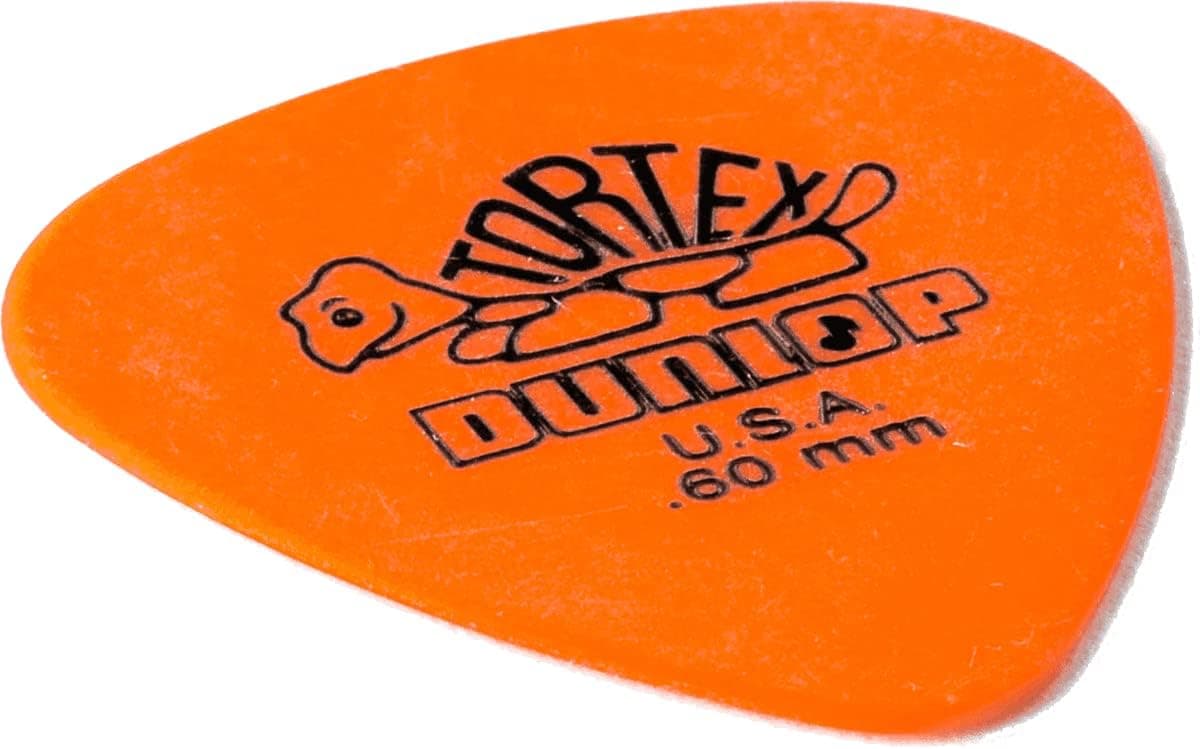 Jim Dunlop Tortex Standard Pick .60MM - 12 Pack 12 Pack 0.60mm Orange - Image 5