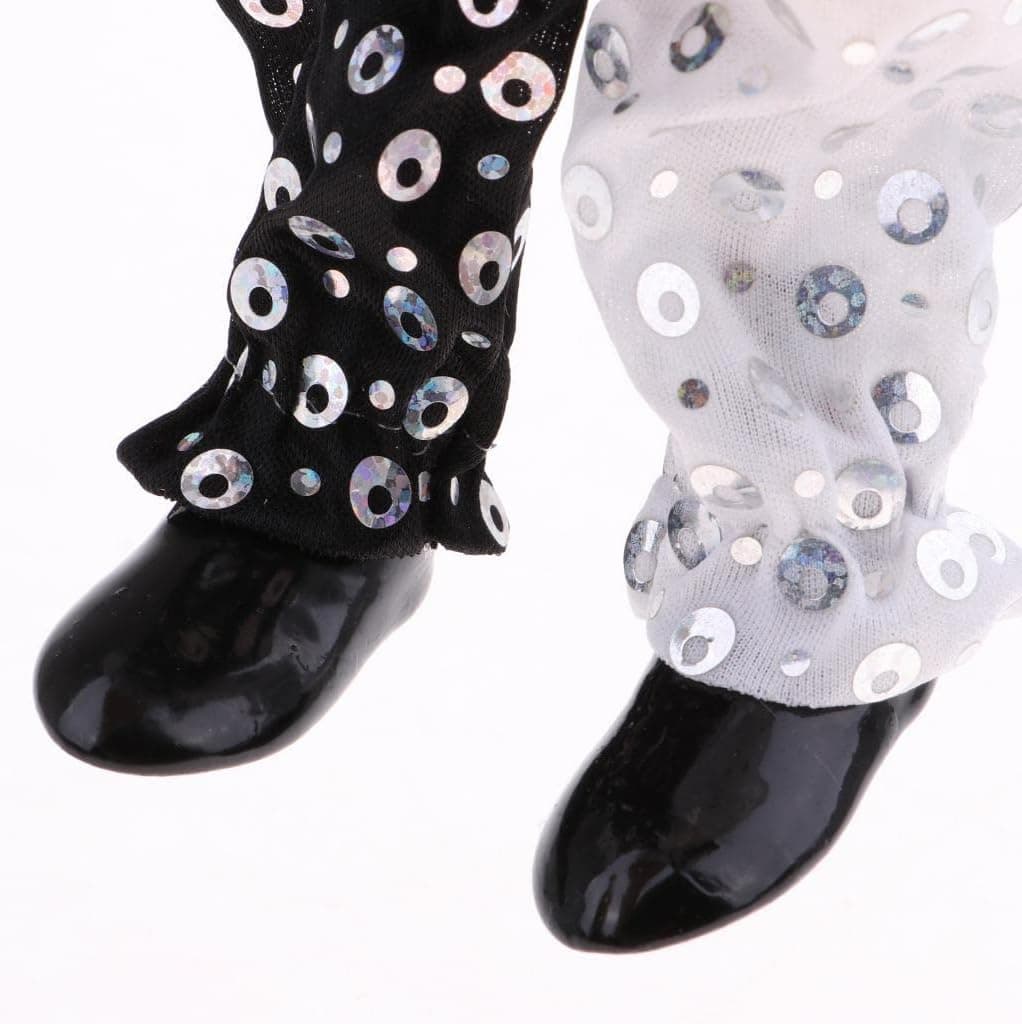 DYNWAVE 9inch Clown Doll - can Sitting & Standing, Hand Painted Harlequin Doll Display Decoration,Valentin Gift - Image 6