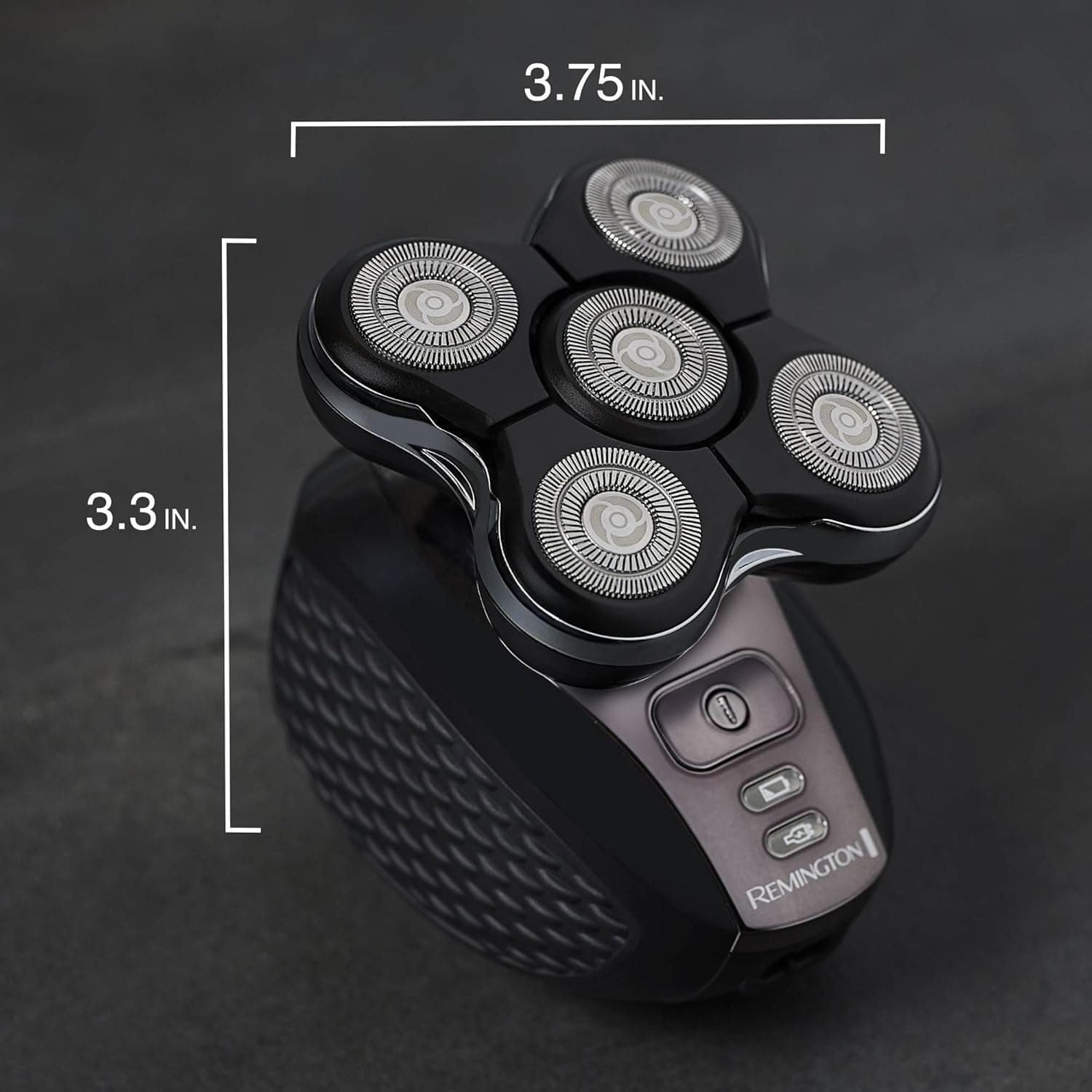 Remington XR7000 Balder Pro Rotary Shaver Rechargeable Waterproof Electric Razor for Men Cordless Lithium Power 5 Dual Track Flexing Heads and Pop-Up Trimmer Black Balder - XR7000A - Image 15