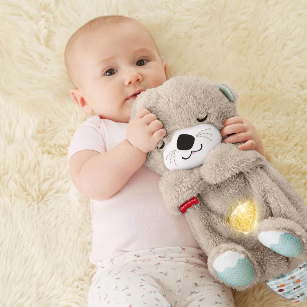 Fisher-Price Baby Toy Soothe 'n Snuggle Otter Portable Plush Sound Machine with Music Lights & Breathing Motion for Newborns 0+ Months 1 Count (Pack of 1) - Image 3