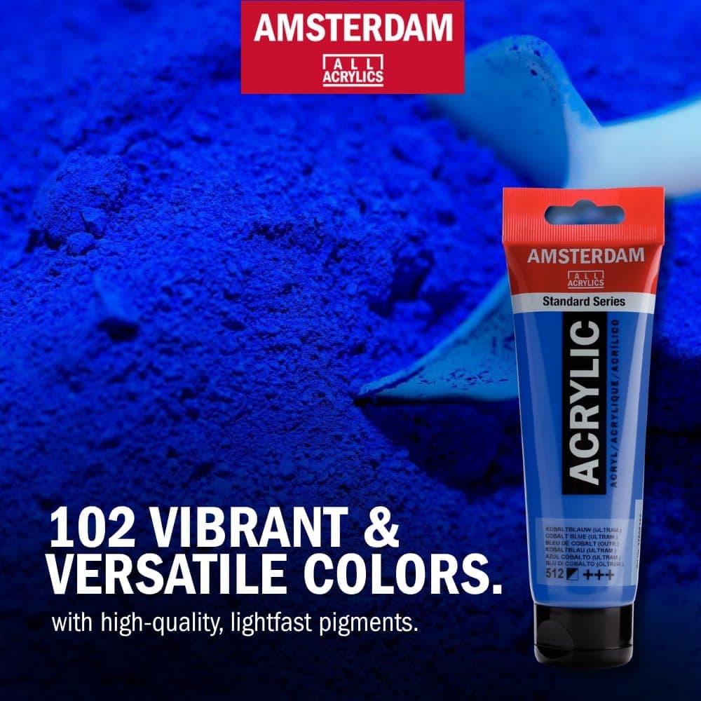 Amsterdam Acrylic Standard Series Paint Set 6x20ml, Pearl - Image 4