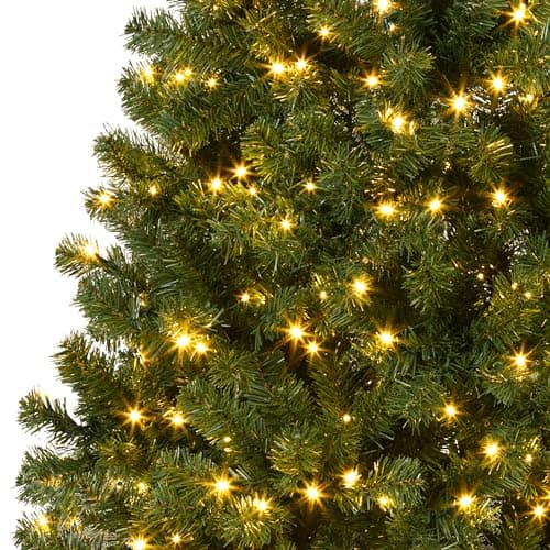 7.5ft Prelit Christmas Tree - Fluffy Fraser Fir with 600 Multicolor Lights & 9 Modes, Hinged Branches & 1300 Tips, Artificial Christmas Tree Includes Stand with Foot Switch for Holiday Home Decor - Image 7