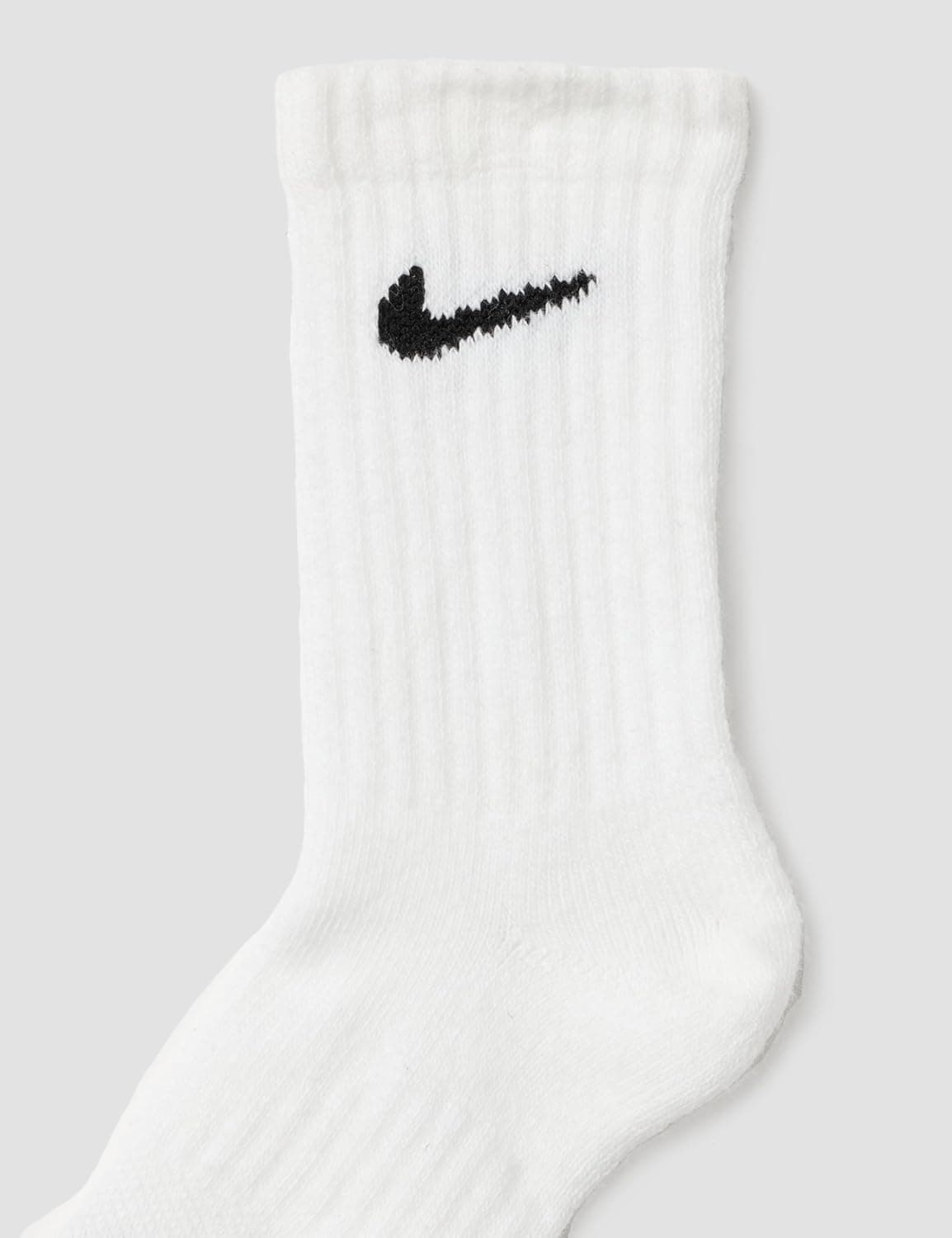 Nike Kids' 6-Pack Performance Socks Crew X-Small White - Image 3