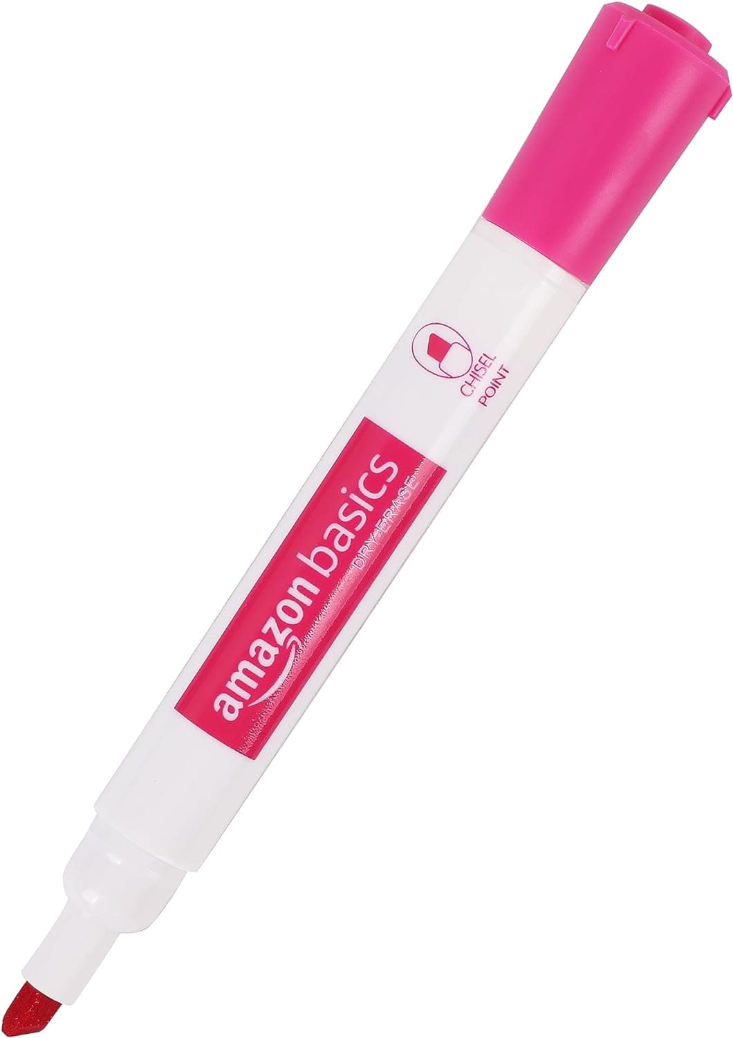 亚马逊基础干擦马克笔，适用于白板，斜尖，低气味，多种颜色，12支装 - Image 3