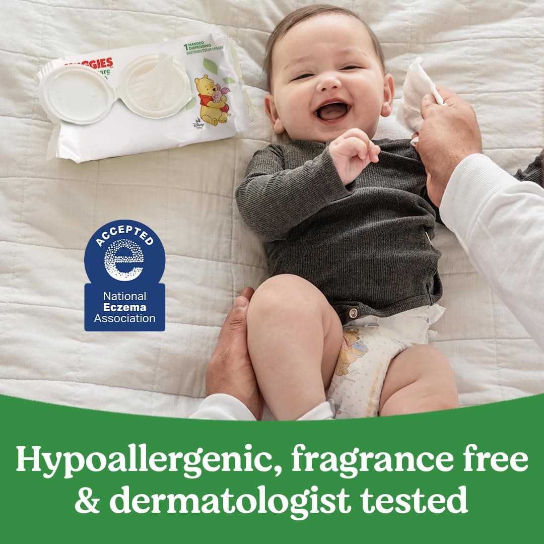 Huggies Natural Care Sensitive Baby Wipes, Unscented, Hypoallergenic, 6 Flip-Top Packs (288 Wipes Total) 48 Count (Pack of 6) - Image 6