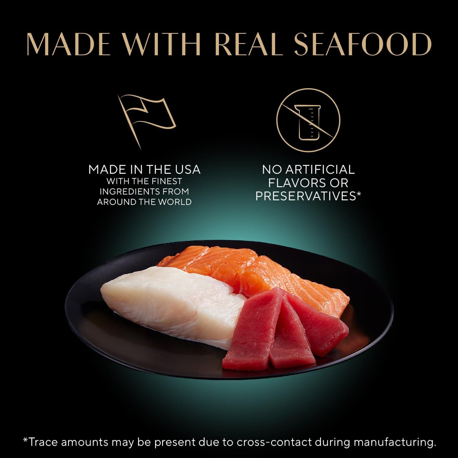 Sheba Perfect Portions Comida Húmeda para Gatos Pate con Salmón Sostenible, Entrada de Mariscos Exclusiva, y Entrada de Pescado Blanco y Atún Tierna Paquete Variado, 2.6 oz. Bandejas de Doble Paquete (24 Conteo, 48 Porciones) Mariscos 24 conteo (Paquete de 1) - Image 2