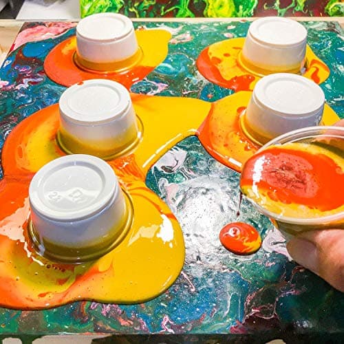 U.S. Art Supply Professional Gloss Pouring Medium 32oz (Quart) - Improves Paint Flow & Cell Effects Creator, Viscosity Adjuster for Art Acrylic Painting - Image 5