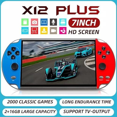 TCDSTAR Original factory 16GB Retro Handheld Games Player x 12 plus 10000games Portab 7 Inch e-book MP5 Video Game Consoles Birthday Gift for kids Adults - Image 4