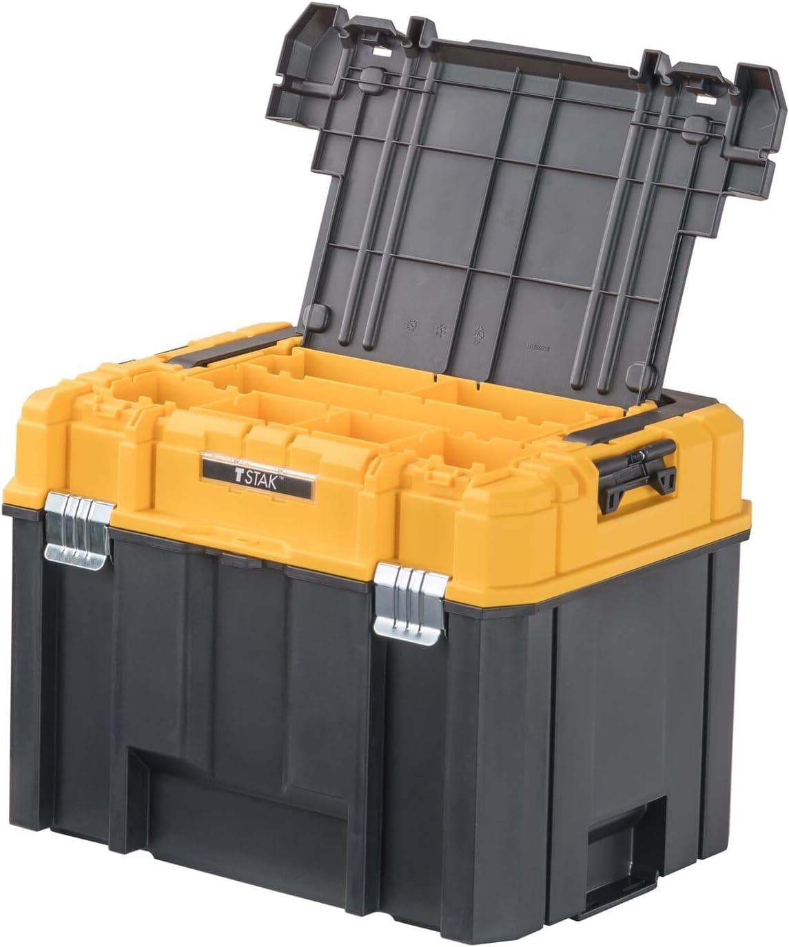DEWALT TSTAK Tool Box, Deep, Long Handle, Extra Large Design, Fixed Divider for Tool Organization, Water and Debris Resistant (DWST17814) - Image 4