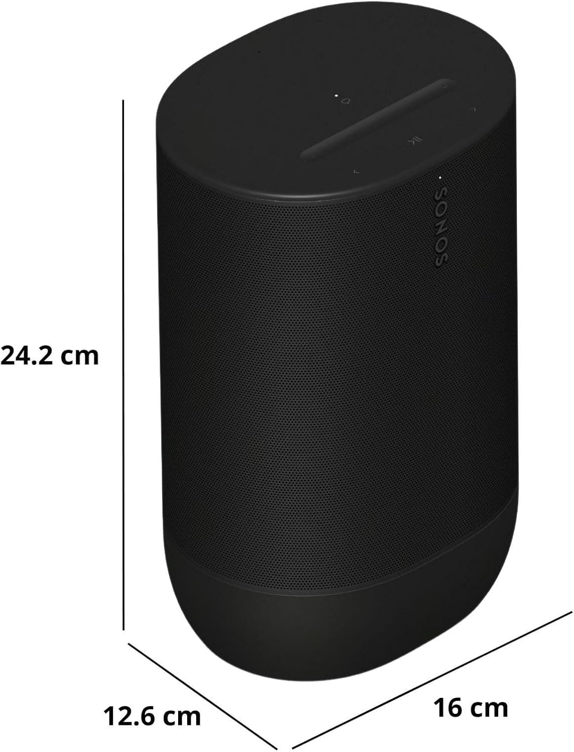 Sonos Move 2 - Black - Wireless Portable Bluetooth Speaker Single Black - Image 4