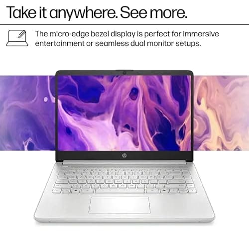HP 2025 14" Laptop Computer, Intel N150, 16 GB RAM, 512 GB Storage(128GB eMMC + 128GB UFS + 256GB MSD), Copilot AI, Wi-Fi 6, BT 5.4, HD Cam, 1 Year Office 365, Windows 11 Pro, Accessories, Silver - Image 4
