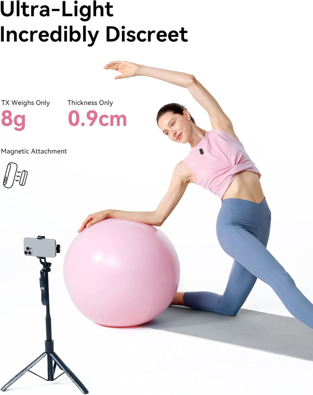 Hollyland Lark A1 Micrófono Inalámbrico para iPhone 17/16/15 y Android, 48kHz/24-bit, Cancelación de Ruido Inteligente de 3 Niveles, Magnético - Image 6