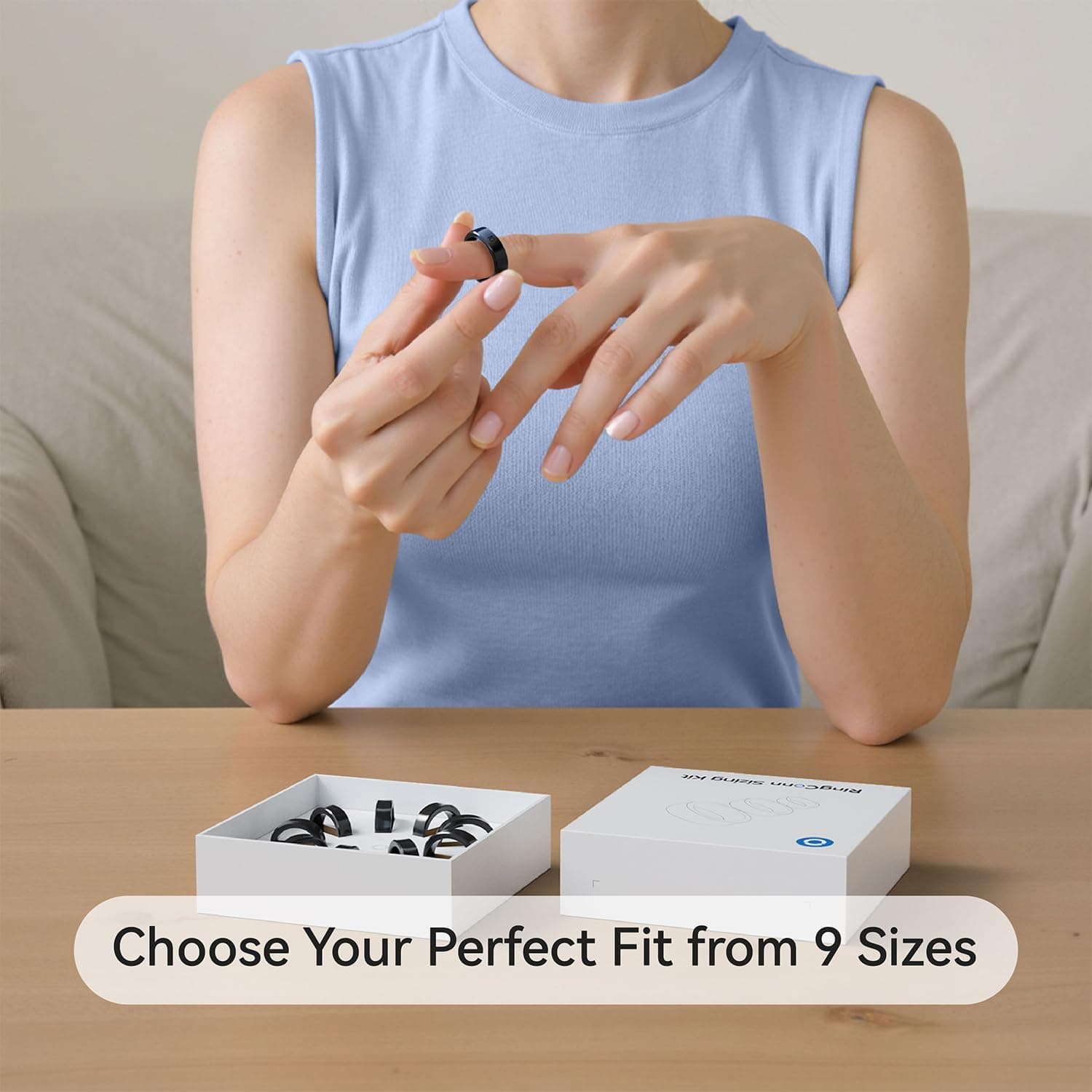 RingConn Sizing Kit - Size First Before You Buy - Choose from 9 Sizes - Sizes 6 to 14 - Find The Perfect Ring Size Smart Ring Size - Only Compatible Smart Ring Sizing Kit 6-14 - Image 3