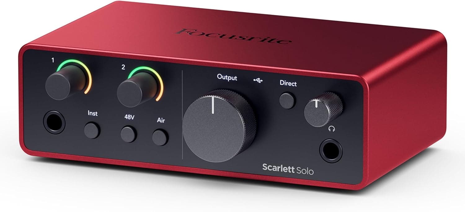 Focusrite Scarlett Solo 4th Gen USB Audio Interface, for the Guitarist, Vocalist, or Producer — High-Fidelity, Studio Quality Recording, and All the Software You Need to Record - Image 7