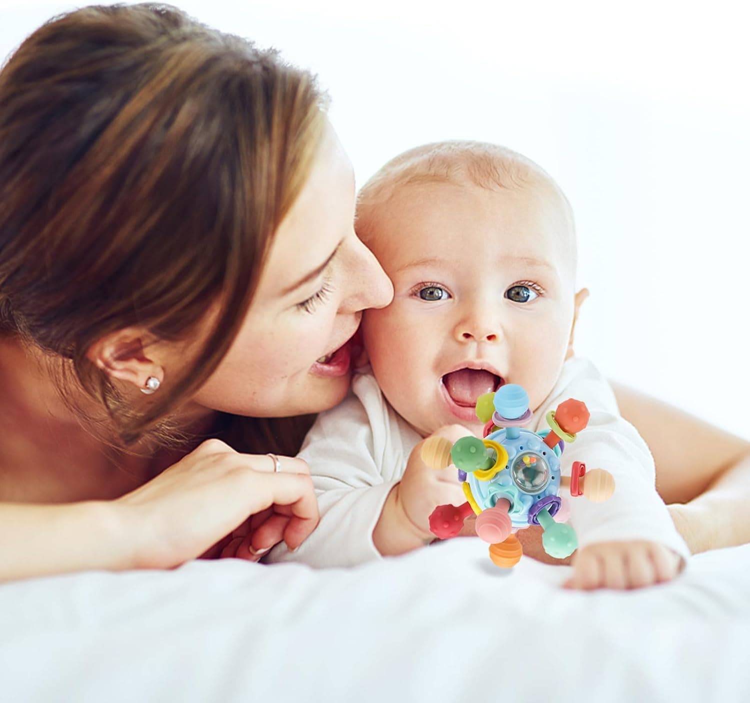 Juguetes Sensoriales Montessori para Bebés de 0-6 y 6-12 Meses, Mordedores para Bebés de 0, 3, 6, 9, 12, 18 Meses, Juguetes de Aprendizaje y Desarrollo para Recién Nacidos, Regalos para Niños y Niñas de 1 y 2 Años - Image 7