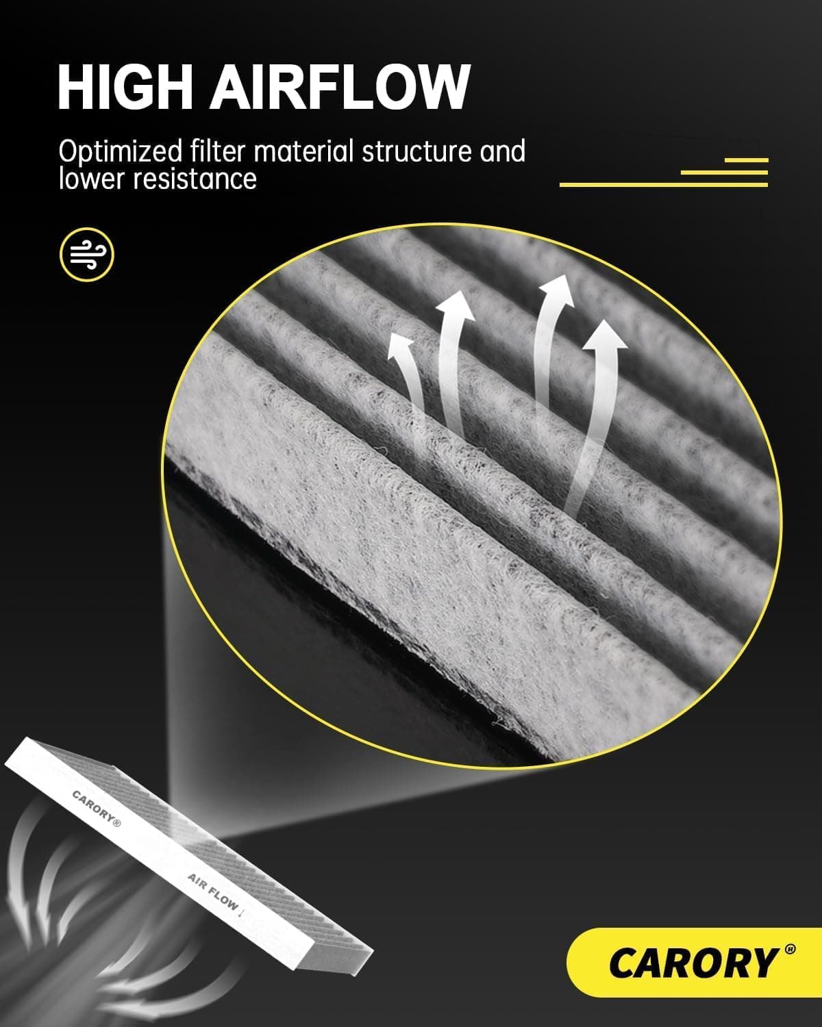 Cabin Air Filter w/Activated Carbon for Honda Accord 2003–2022, Civic 2006–2015, CR-V 2007–2016, Odyssey 2005–2017, Pilot 2009–2022, Ridgeline 2006–2025, Acura MDX 2007–2020 and More CF134 - Image 7