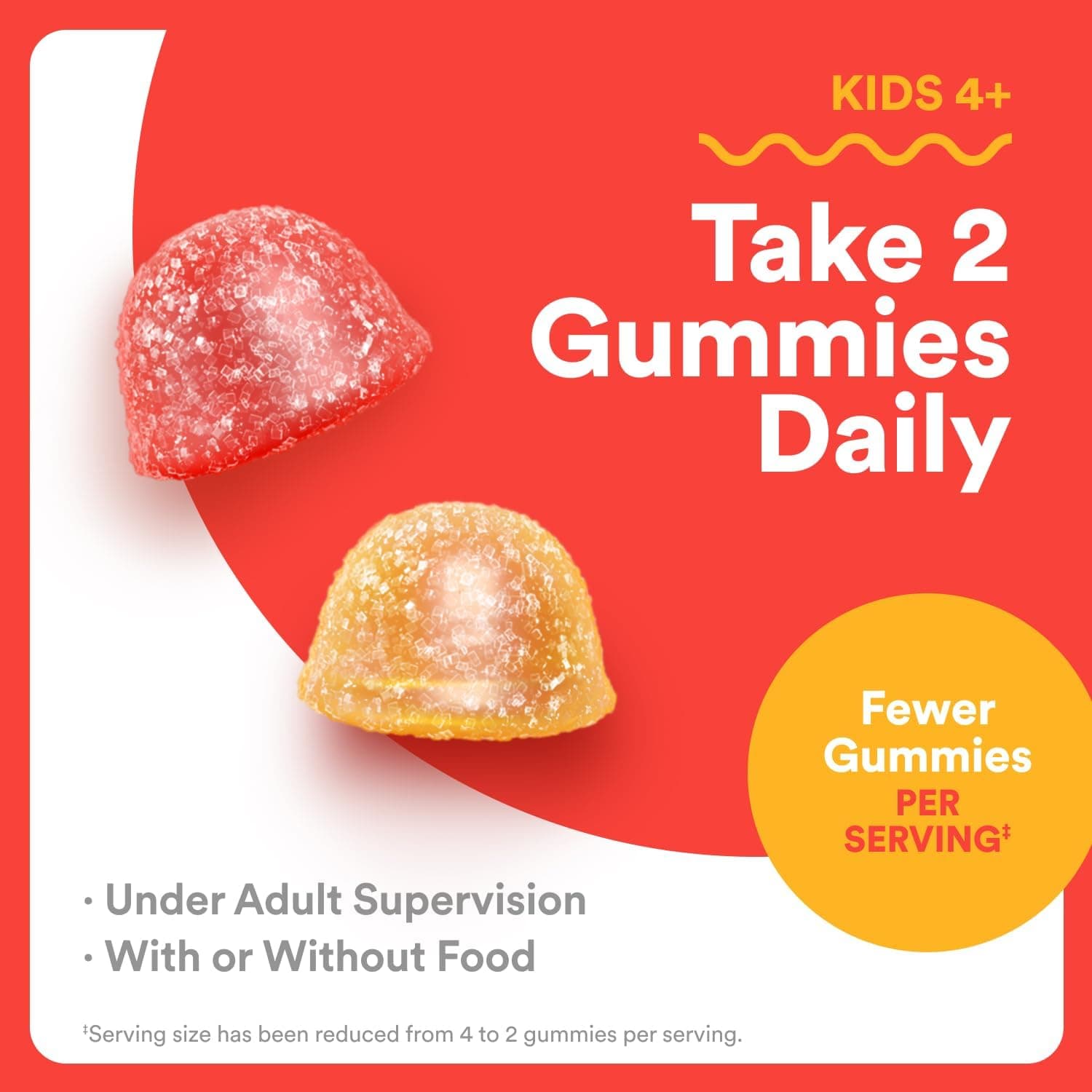 SmartyPants Kids Multivitamin Gummies - Fórmula Mejorada: Omega 3 (DHA/EPA), Vitaminas D3, C, B12, B6, Vitamina A, K y Zinc, Sin Gluten, Tres Sabores Frutales, 60 Conteo (Suministro de 30 Días) Tres Frutas NUEVO 1 Conteo (Paquete de 1) - Image 10