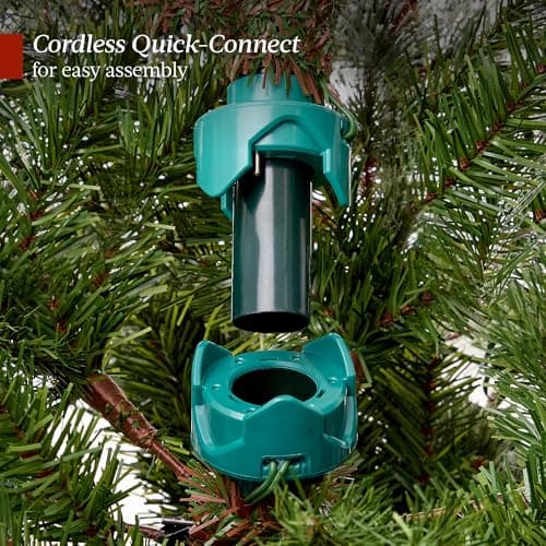 Best Choice Products 7.5ft Pre-Lit Scotch Pine Christmas Tree, Premium Frosted Pre-Decorated Artificial Holiday Decor w/ 1,320 Branch Tips, 2-in-1 White and Multicolor LED Lights, Cordless Setup - Image 8