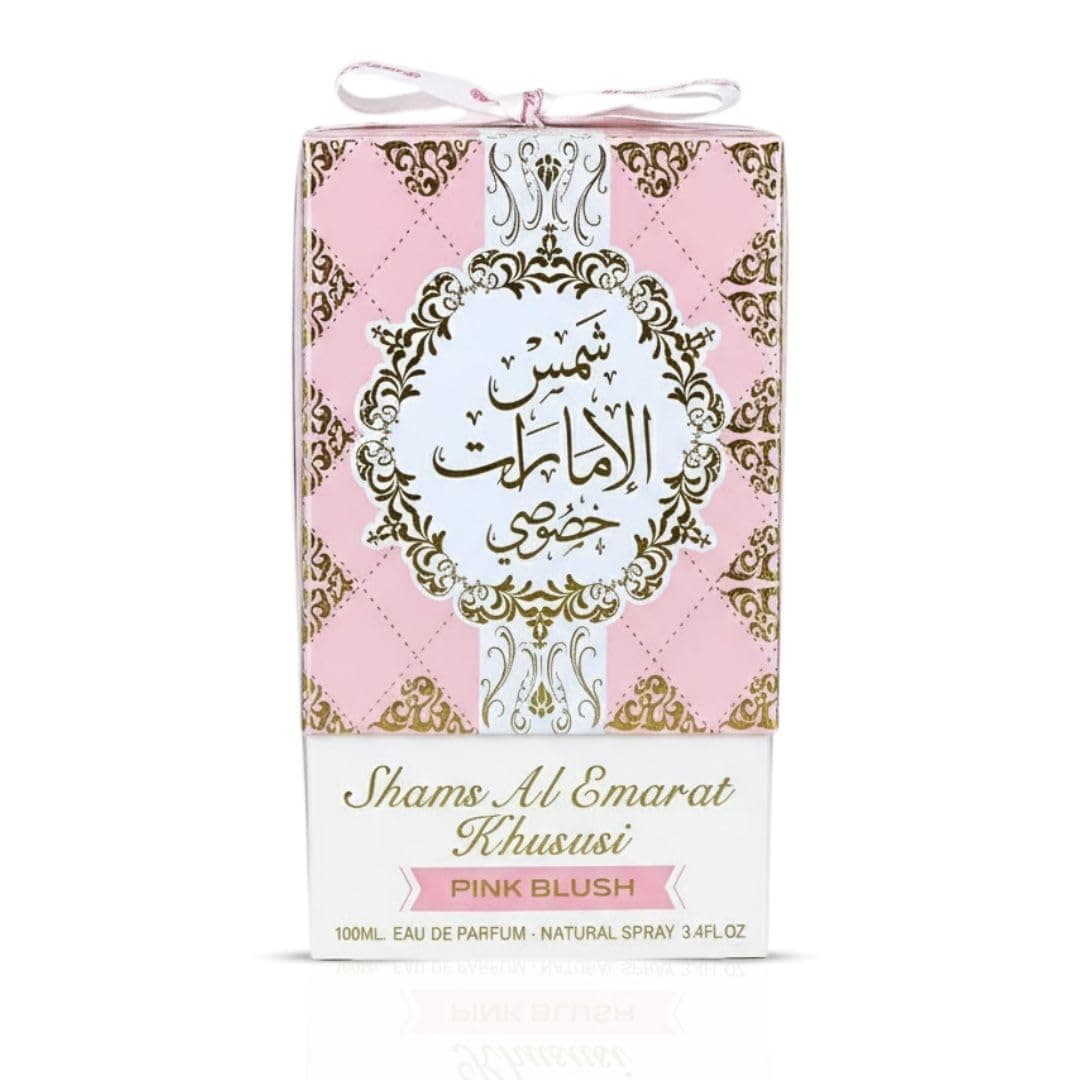 Ard al Zaafaran Pink Blush Shams Al Emarat Khususi, Marshmallow Blush Perfume For Women, Eau de Parfum - 100 ML (3.4 OZ) Romantic & Sweet Arabian Perfume - A Captivating Scent wrapped in Pink Bottle - Image 6