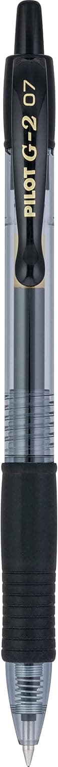 Pilot G2 高级凝胶滚笔 0.7，细尖顺滑书写笔 黑色，12支装 - Image 7