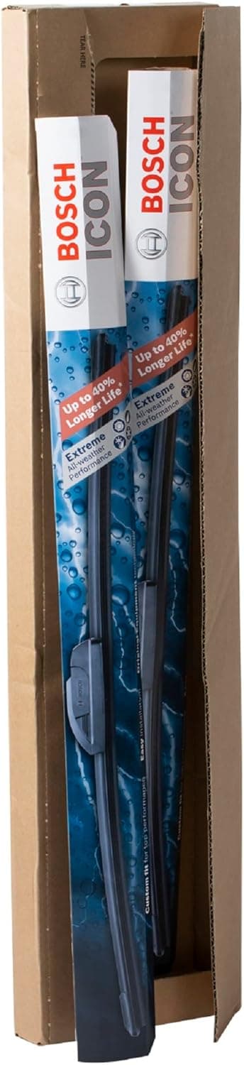 BOSCH 22A22B ICON Beam Wiper Blades - Driver and Passenger Side - Set of 2 Blades (22A & 22B) Front (22A & 22B) ICON Combo Pack (Front) - Image 3