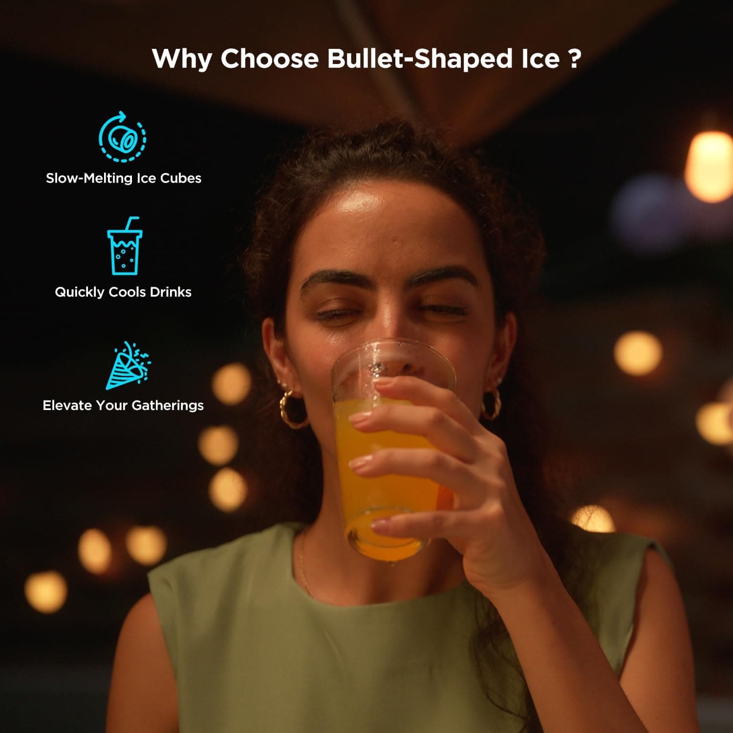 GoveeLife Smart Countertop Ice Makers, Portable Ice Maker Machine with Self-Cleaning, 6 Mins 9 Bullet Ice, 26lbs/24Hrs, Voice Remote for Home Kitchen Party Camping, with Ice Scoop Stainless Silver - Image 10