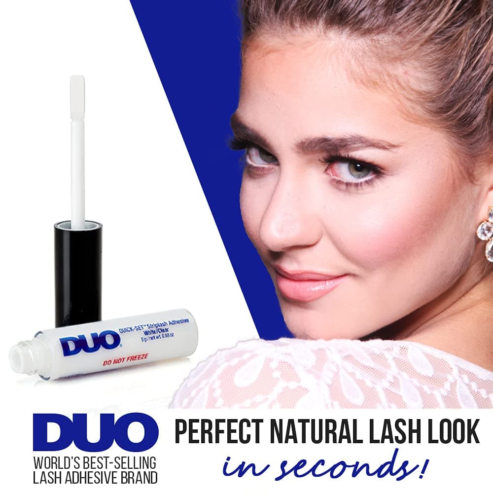 DUO Quick-Set Strip Lash Adhesive – Clear, Waterproof, Long-Lasting Lash Glue, Fast-Drying for False Lashes, 0.18 oz, 1-Pack 0.18 Ounce (Pack of 1) Clear - Image 3