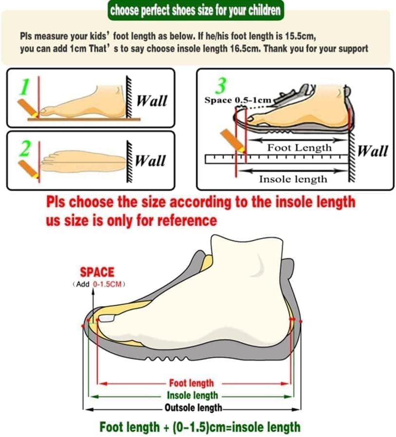 RAYCHY Children's Casual Shoes Boys Breathable Non-Slip Light Sneakers Unisex Luminous Sneakers for Girls Sport Running Shoes 8 Toddler Red - Image 8