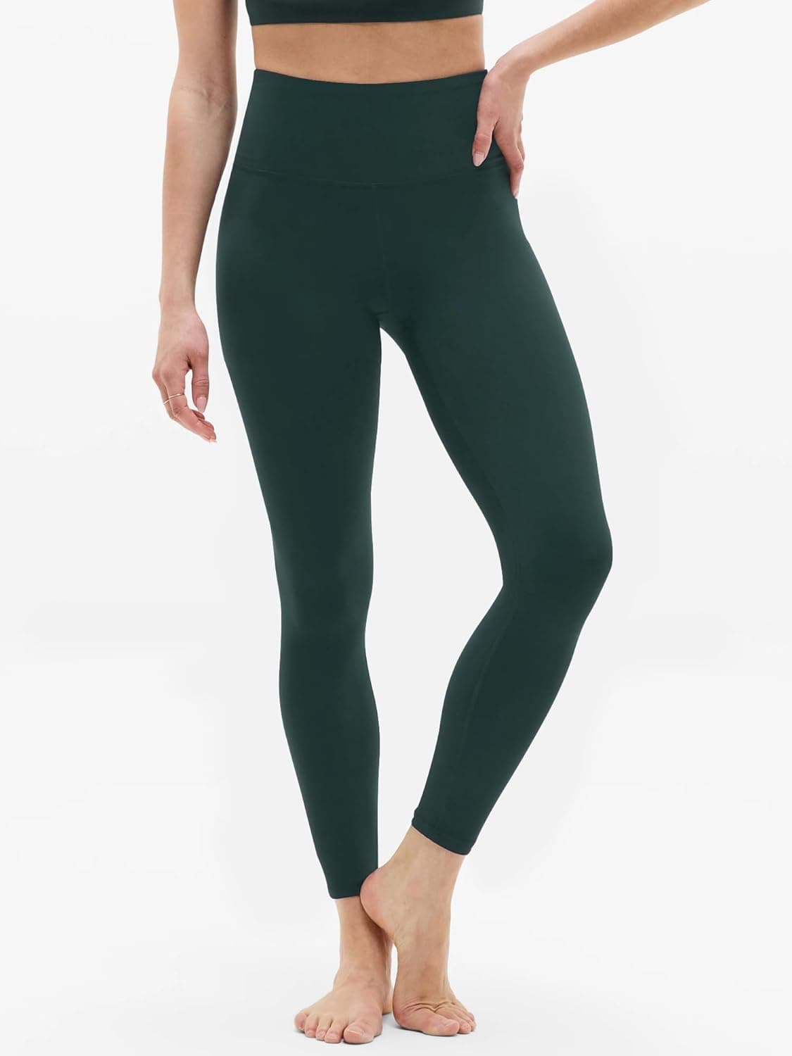 Leggings for Women - High Waisted Full Length Buttery Soft Yoga Pants for Workout Athletic Daily 06-forest Green Large-X-Large - Image 3
