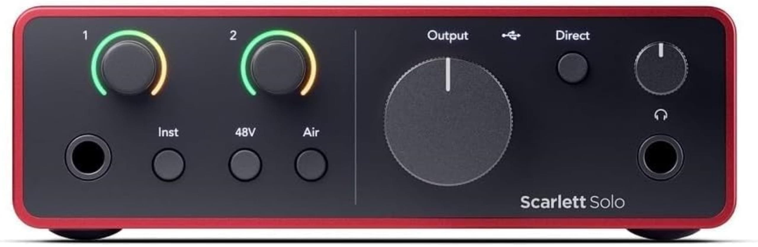 Focusrite Scarlett Solo 4th Gen USB Audio Interface, for the Guitarist, Vocalist, or Producer — High-Fidelity, Studio Quality Recording, and All the Software You Need to Record