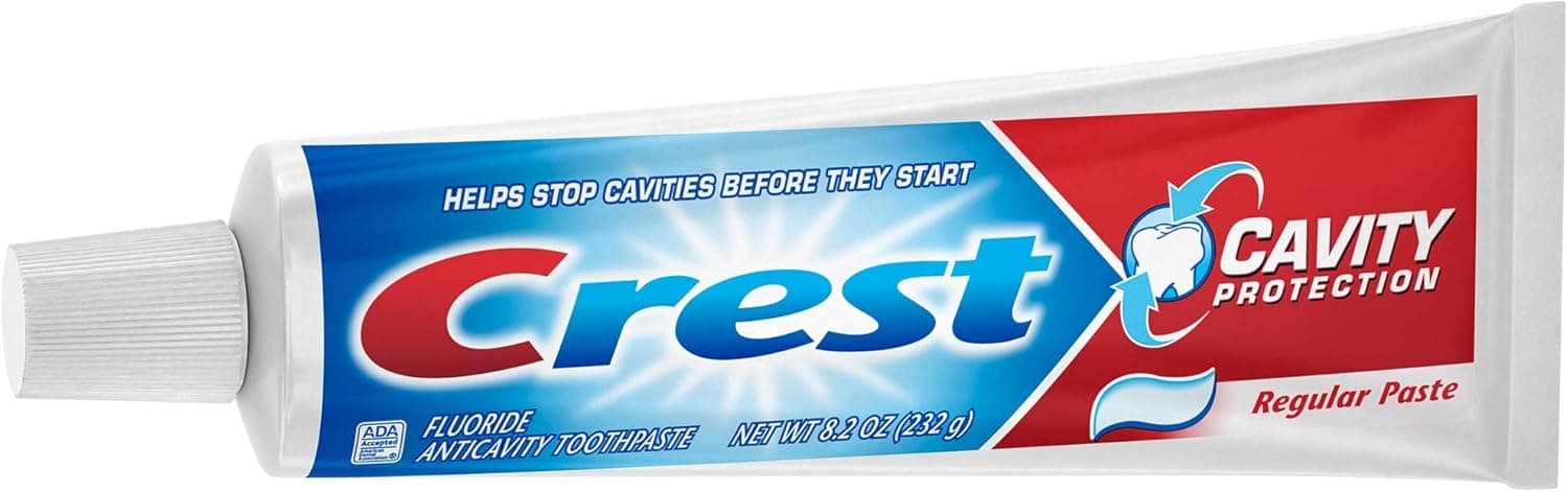 Crest Fluoride Anticavity Toothpaste, Prevents Cavities Before They Start, Regular Paste, 8.2 Ounce (Pack of 5) Mint 8.2 Ounce (Pack of 5) - Image 8