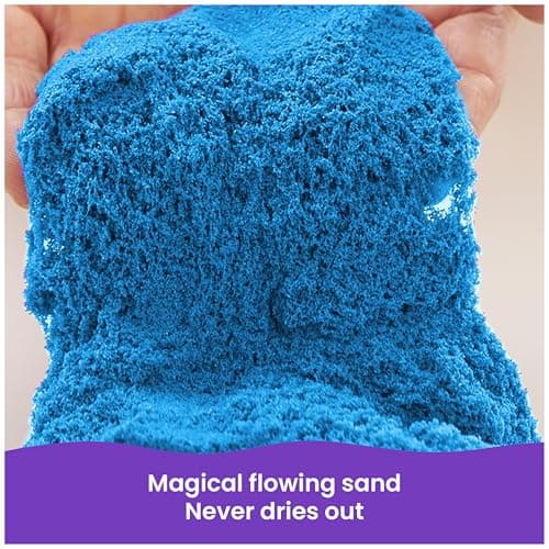 Kinetic Sand, 2.5lbs Blue Play Sand, Moldable Sensory Toys for Kids, Resealable Bag (Packaging May Vary), for Ages 3 and up - Image 2