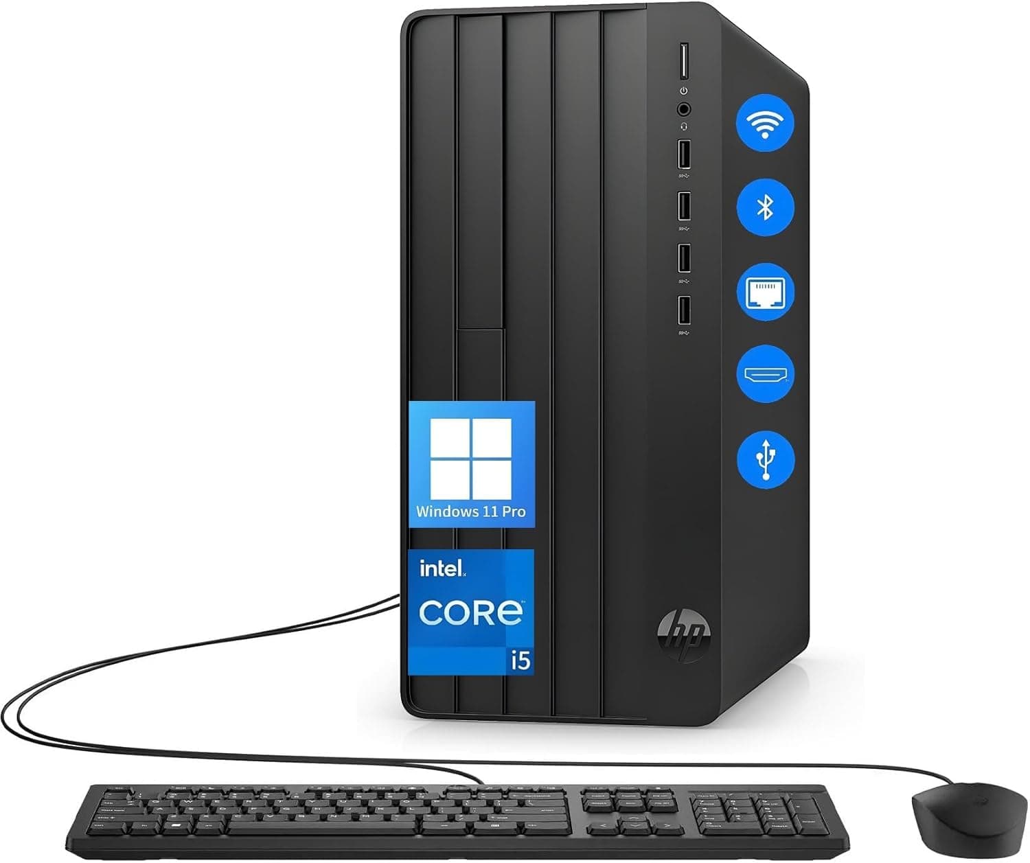 HP Desktop Computers Tower PC for Home Business Student, Intel 6-Core i5-12500 (Beat i7-11700), 32GB DDR4 RAM, 1TB PCIe SSD, WiFi, Bluetooth, RJ-45, Keyboard and Mouse, Windows 11 Pro, Wendbo 32GB RAM, 1TB PCIe SSD - Image 2