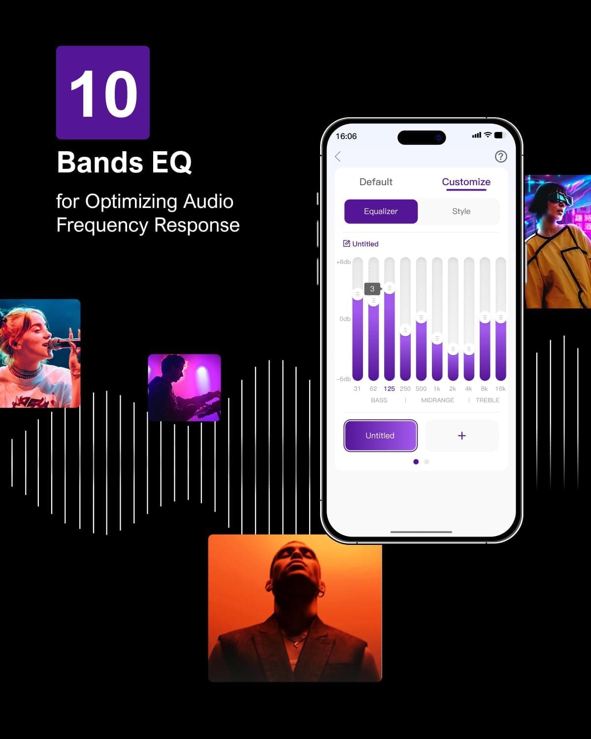 ULTIMEA 7.1ch Sound Bar with Subwoofer, Virtual Surround Sound System for TV, Sound Bar for Smart TV with 4 Surround Speakers, Peak Power 330W, TV Soundbar with App Control, Opt/AUX/BT, Aura A40 U2601 - Image 5