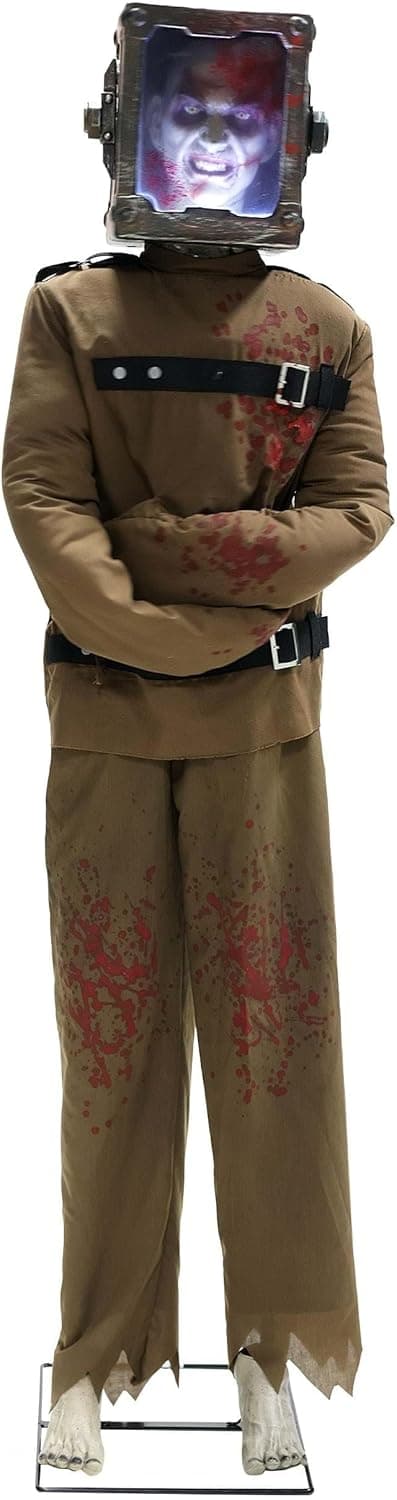 Fun Costumes 6FT Torture Box Man Animatronic | Six Foot Animated Halloween Decoration with Lights, Sound and Motion Sensor - Image 6