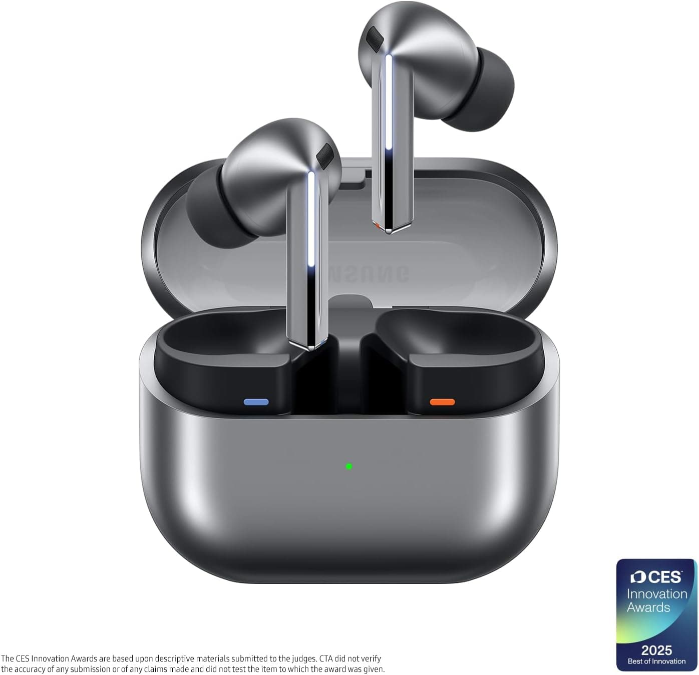 Samsung Galaxy Buds 3 Pro AI True Wireless Bluetooth Earbuds, Noise Cancelling, Sound Optimization, Redesigned Comfort Fit, Silver [US Version, Amazon Exclusive, 2Yr Warranty] Silver Buds 3 Pro Buds 3 Pro Only - Image 2