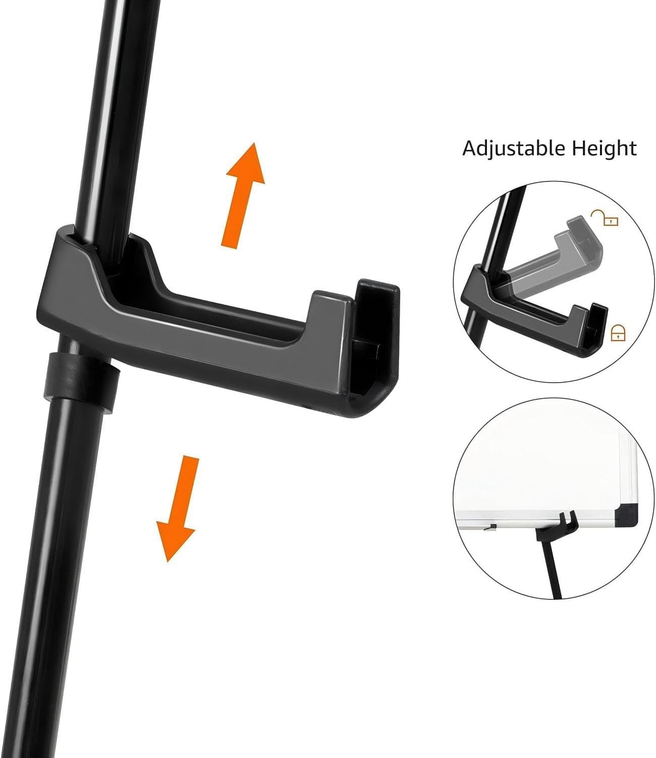 Amazon Basics Easel Display Stand, Instant Floor Poster, Lightweight, Collapsible and Portable with Tripod Base, Black Steel (supports 5 pounds) - Image 4