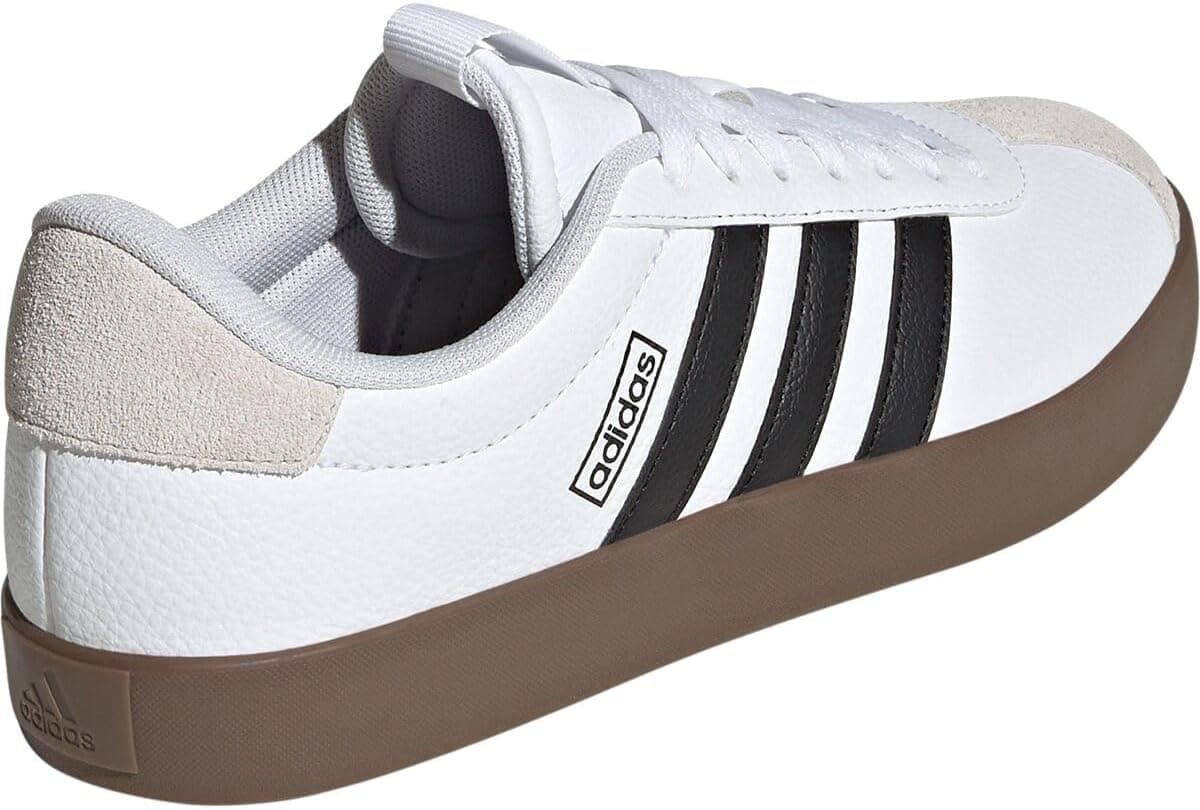 adidas Women’s VL Court 3.0 Sneaker 6.5 White/Black/Grey - Image 7